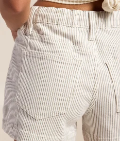 Bottoms|Shorts | VERVET by Flying Monkey Rebecca d Stretch Short Stripe