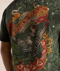 Affliction Rebelde T-Shirt Olive