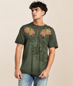 Affliction Rebelde T-Shirt Olive