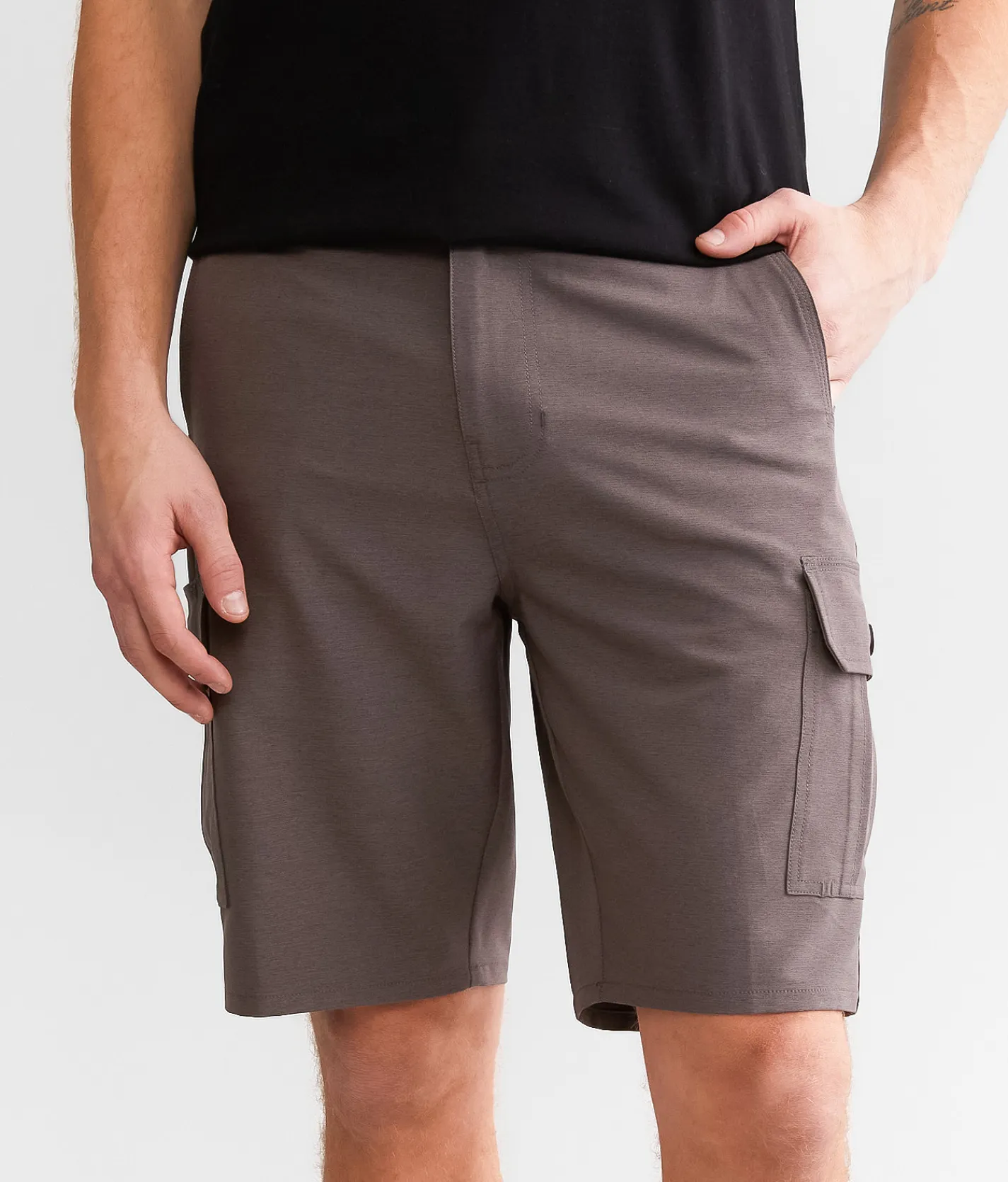Bottoms | Maven Co-op Recreation Cargo Stretch Short Mushroom Black