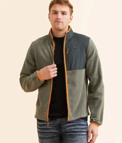 Coats & Jackets | tentree Recycled Microfleece Jacket Mineral Forest River Gree