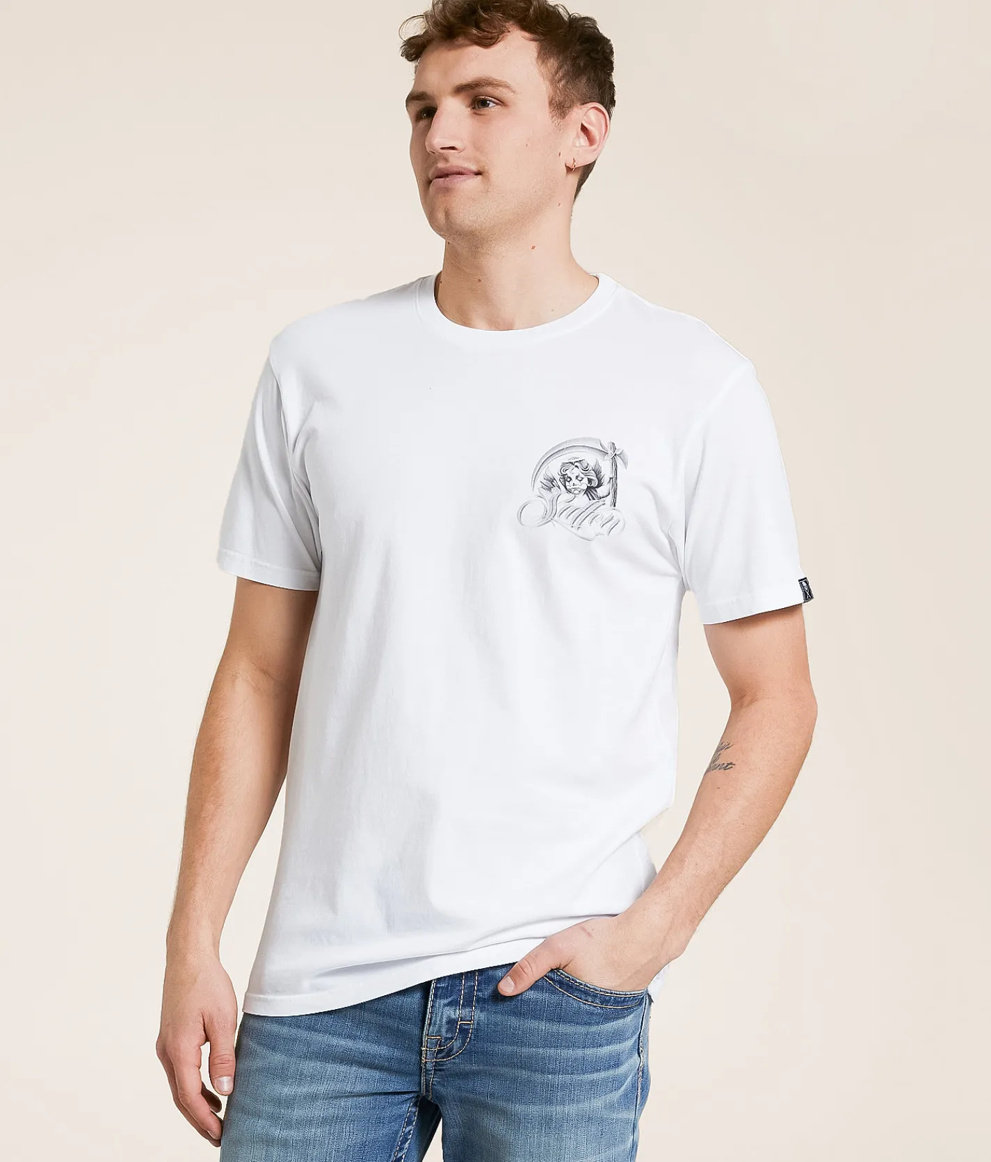 Sullen Red Angel T-Shirt White
