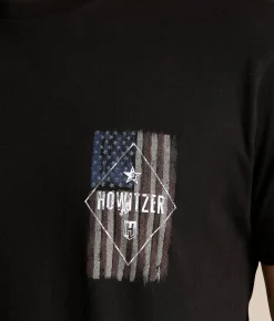 Tops|Graphic T-Shirts | Howitzer Red Blood T-Shirt Black