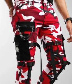 Sale Jeans|Bottoms | PREME Cargo Skinny Stretch Jean Red Camo