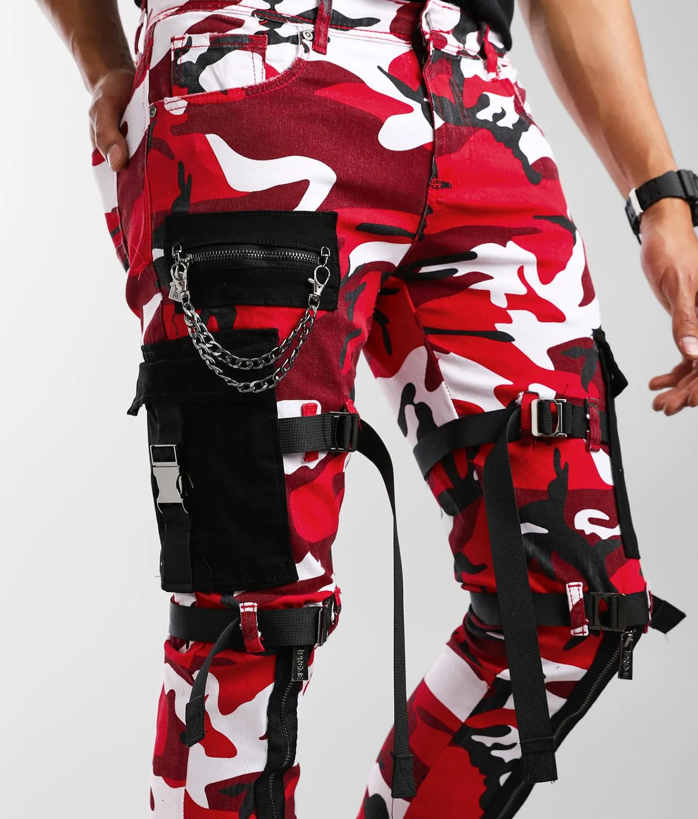 Sale Jeans|Bottoms | PREME Cargo Skinny Stretch Jean Red Camo