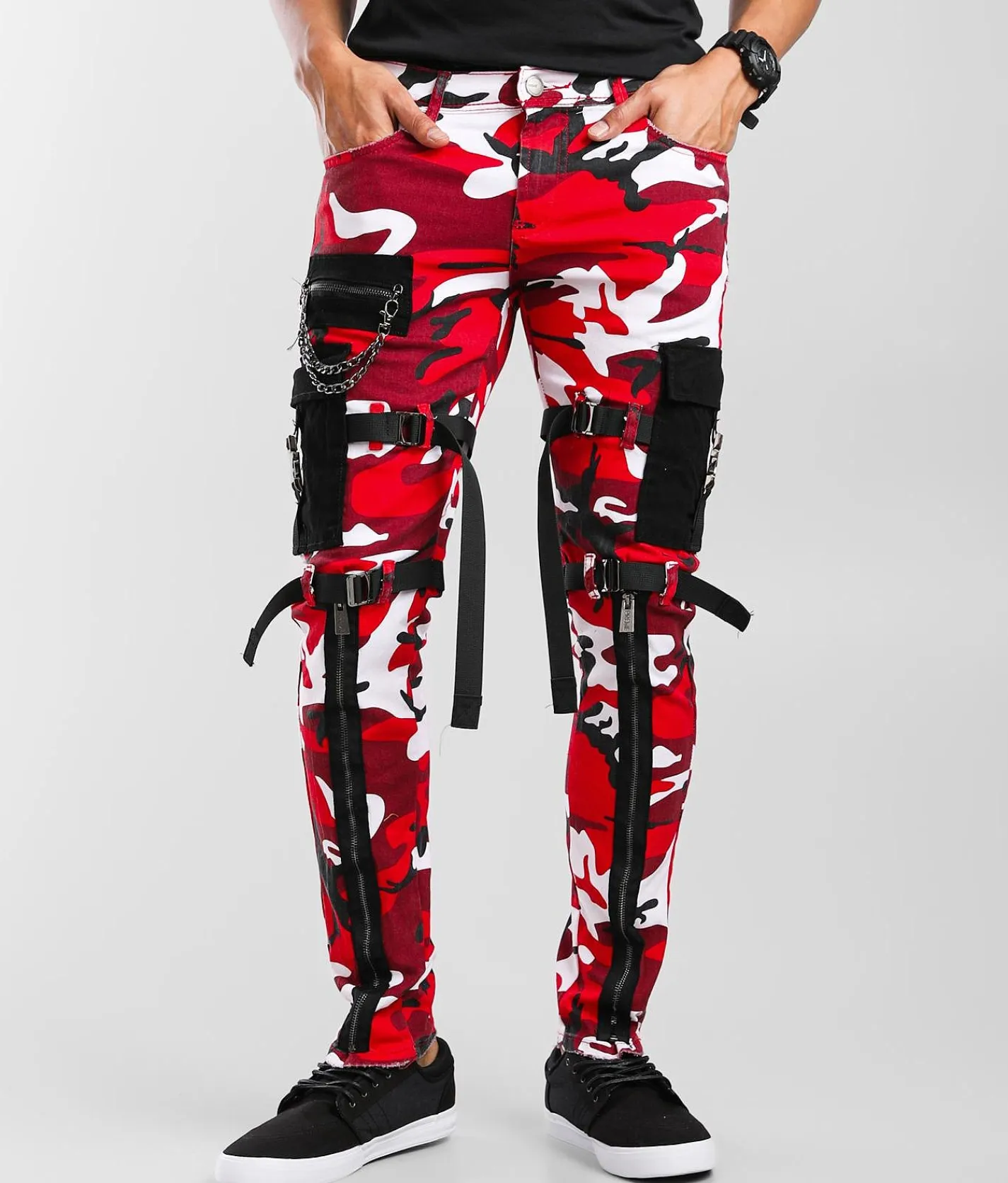 Sale Jeans|Bottoms | PREME Cargo Skinny Stretch Jean Red Camo