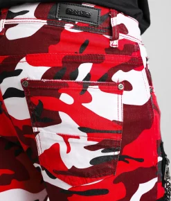 Sale Jeans|Bottoms | PREME Cargo Skinny Stretch Jean Red Camo