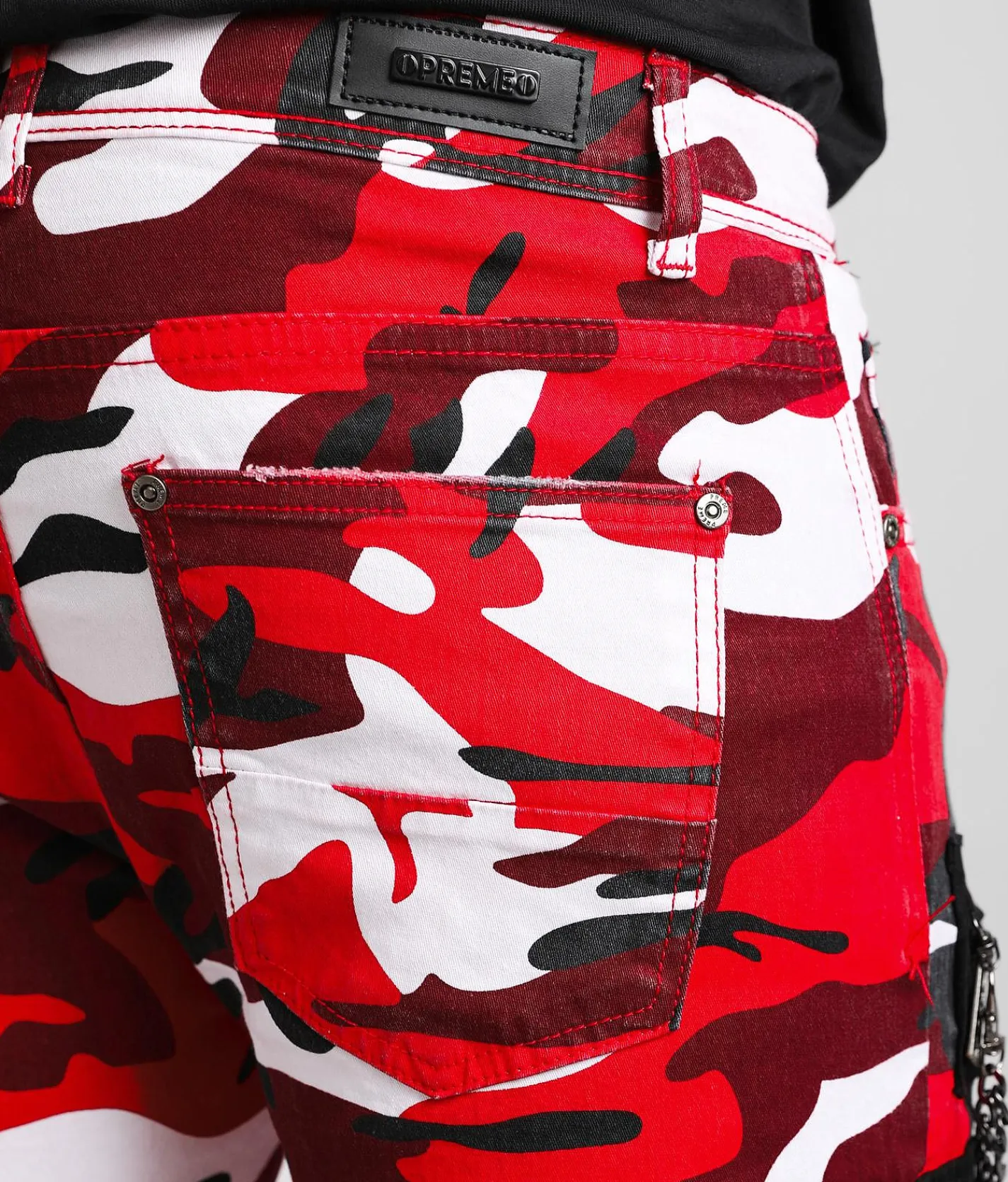 Sale Jeans|Bottoms | PREME Cargo Skinny Stretch Jean Red Camo