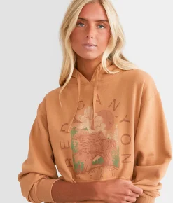 Goodie Two Sleeves Red Canyon Hooded Sweatshirt Washed Rust Outlet
