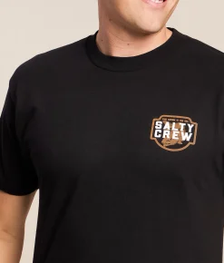 Salty Crew Red Drum T-Shirt Black Hot