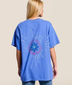 Tops | Merch Traffic Red Hot Chili Peppers Oversized Band T-Shirt Teal