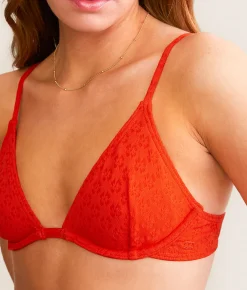 Swimsuits | Billabong Reese Underwire Swim Top Sunset Red