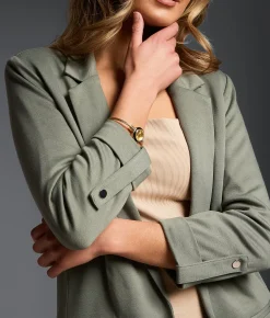 Tops|Coats & Jackets | Buckle Black Refined Edit - Knit Blazer Oatmeal