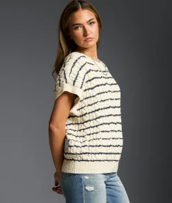 Tops | Buckle Black Refined Edit - Striped Sweater Cream Big Dipper