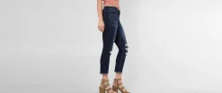 Daytrip Refined Virgo Cuffed Stretch Capri Jean Dark 187 Hot