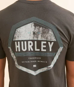 Hurley Refractor T-Shirt Raven Clearance