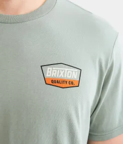 Graphic T-Shirts | Brixton Regal T-Shirt Ivy Green Washed Black