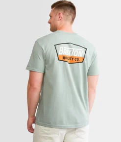 Graphic T-Shirts | Brixton Regal T-Shirt Ivy Green Washed Black