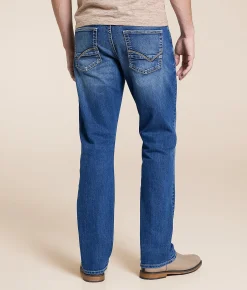Bottoms|Jeans | Reclaim Regular Straight Stretch Jean Saxony