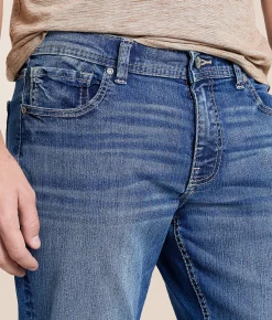 Bottoms|Jeans | Reclaim Regular Straight Stretch Jean Saxony