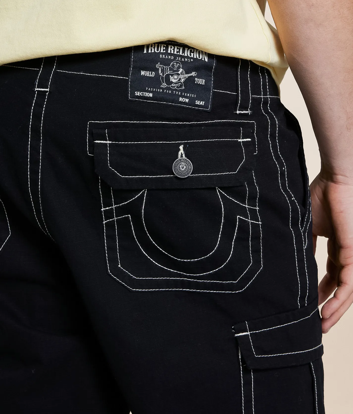 True Religion Relaxed Cargo Short Kalamata Best