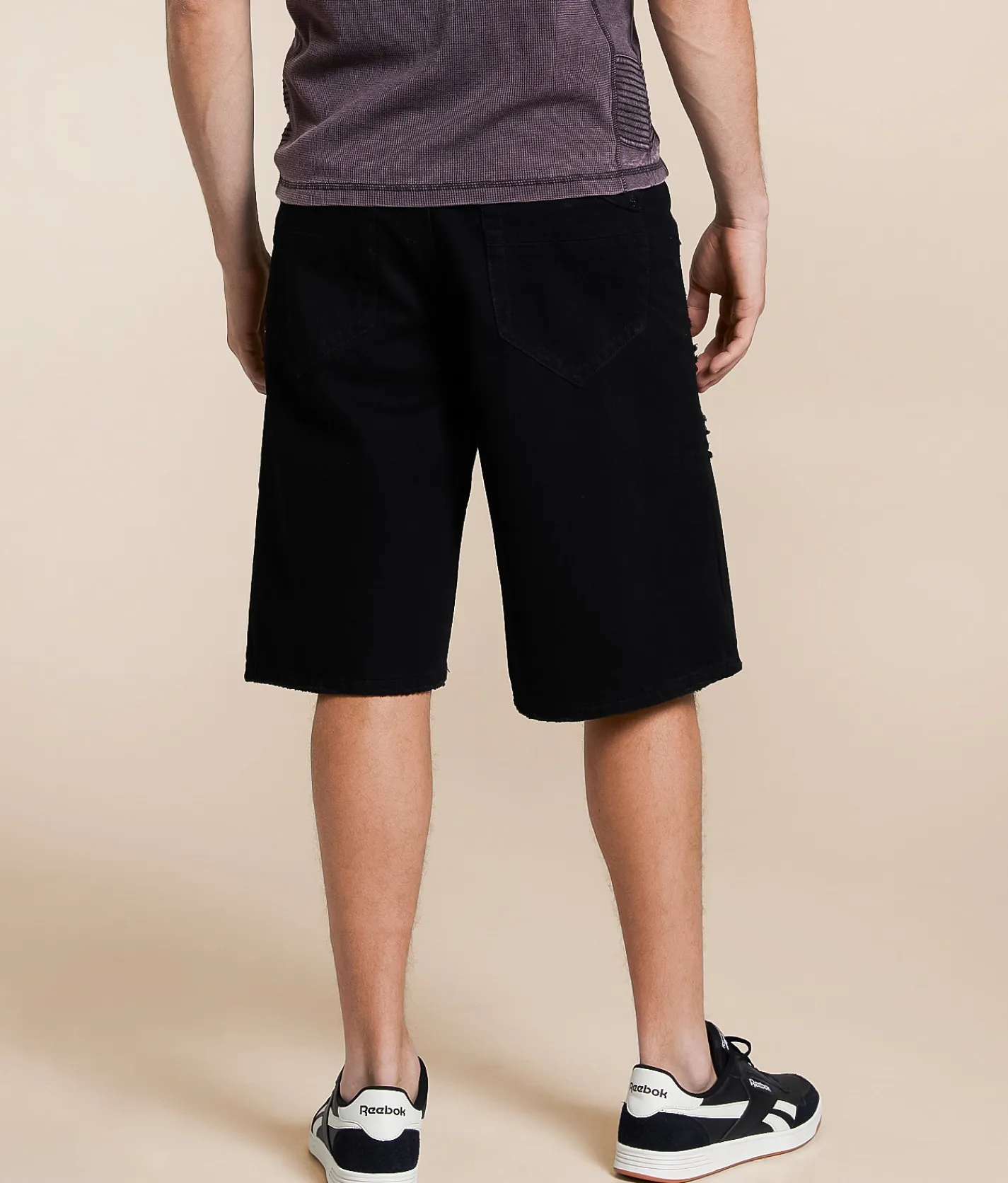 Bottoms|Shorts | Smuggler's Moon Relaxed Denim Short Black