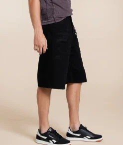 Bottoms|Shorts | Smuggler's Moon Relaxed Denim Short Black