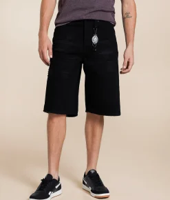 Bottoms|Shorts | Smuggler's Moon Relaxed Denim Short Black