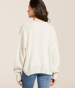 Tops | Double Zero Relaxed Dolman Sweater Sky Blue