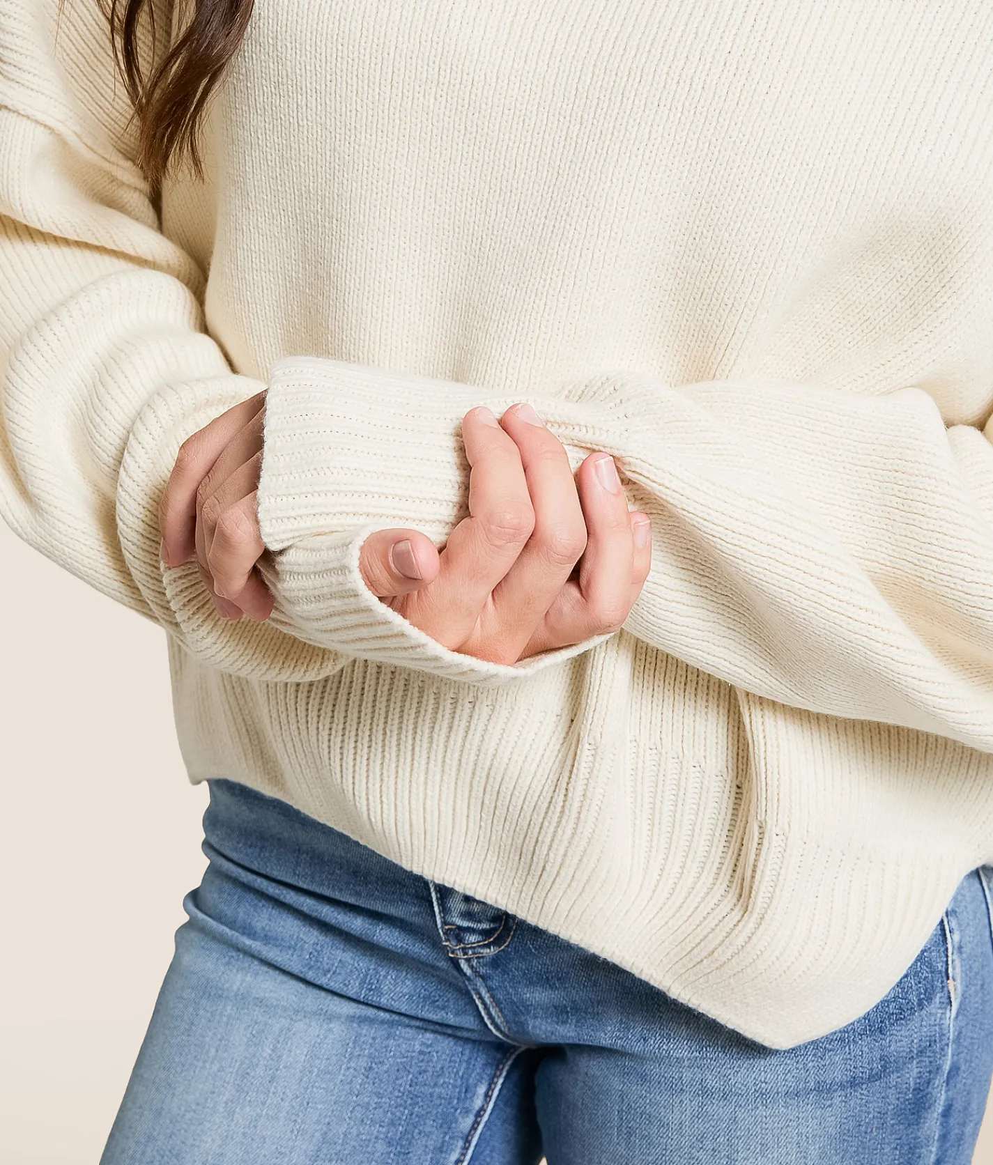 Tops | Double Zero Relaxed Dolman Sweater Sky Blue