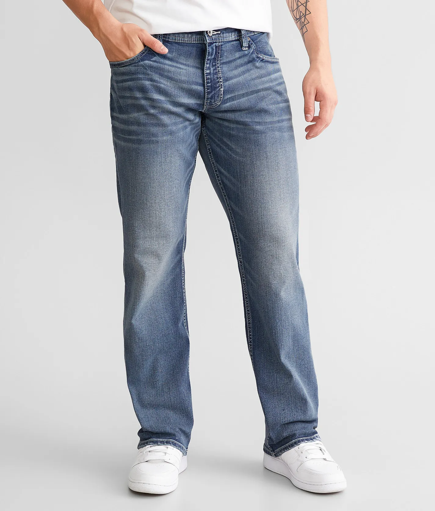 Sale Jeans|Bottoms | Reclaim Relaxed Straight Stretch Jean Percy