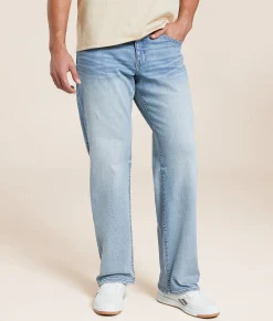 Reclaim Relaxed Straight Stretch Jean Ion Discount