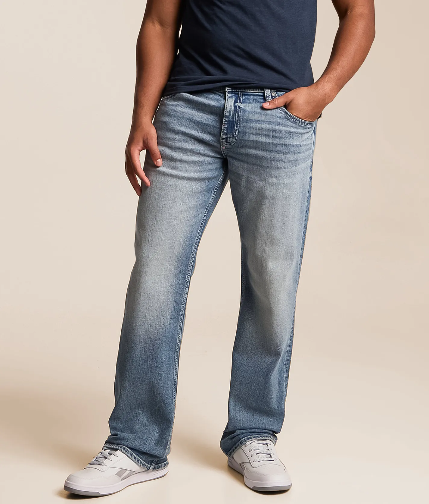 Reclaim Relaxed Straight Stretch Jean Willy Clearance