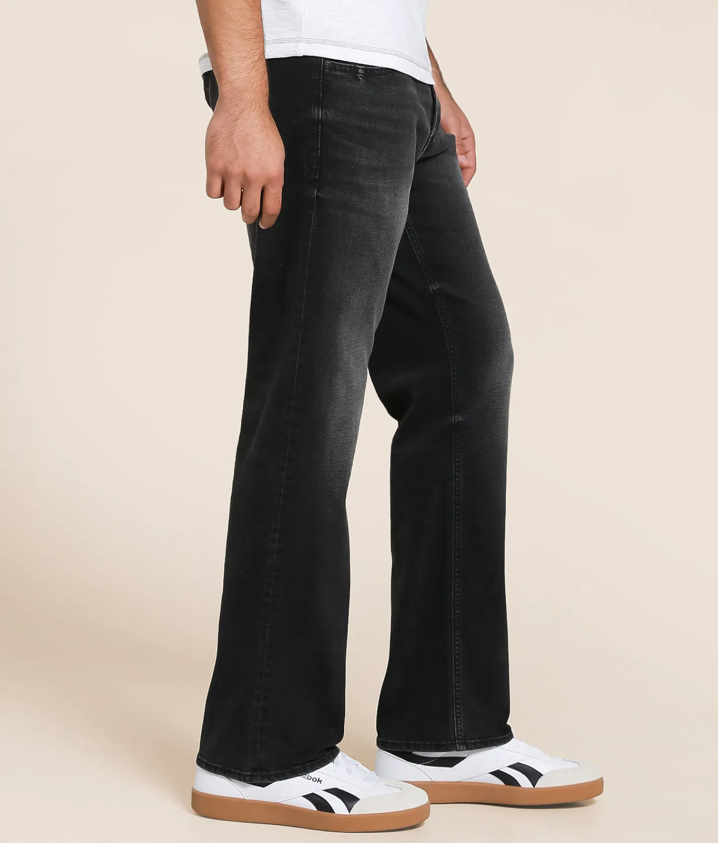 Bottoms|Jeans | Reclaim Relaxed Straight Stretch Jean Washed Black