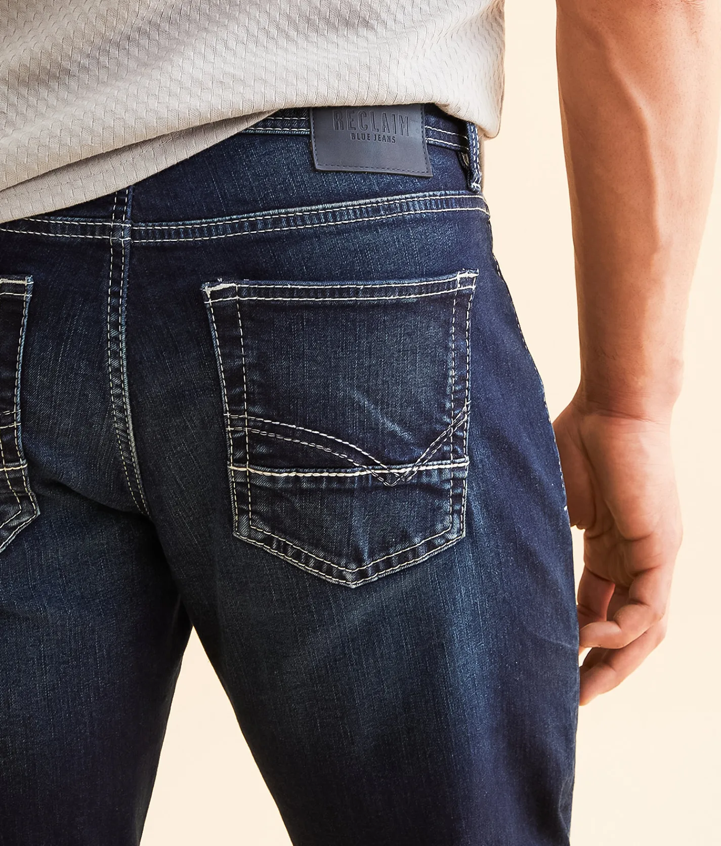 Reclaim Relaxed Straight Stretch Jean Beau Discount