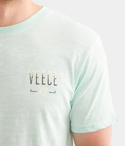 Veece Remaining T-Shirt Arctic Teal White