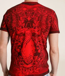 Affliction Remains T-Shirt Bright Red Outlet