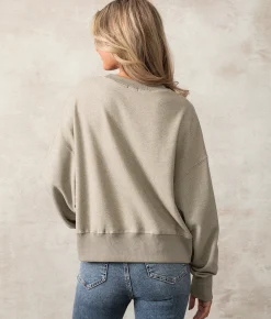 Tops|Activewear | Buckle Black Remi Oversized Pullover Dusty Olive
