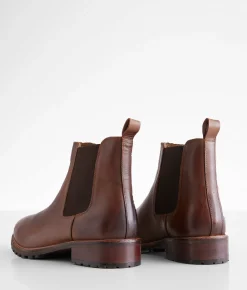 Reserved Footwear Theo Leather Chelsea Boot Brown Discount