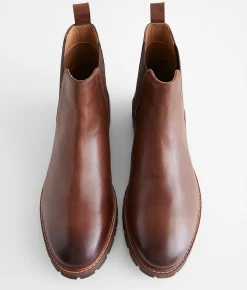 Reserved Footwear Theo Leather Chelsea Boot Brown Discount