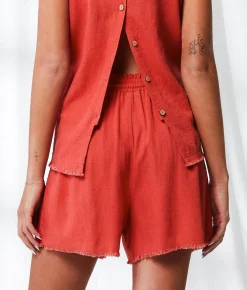 BKE Resort Edit - Frayed Short Cardinal