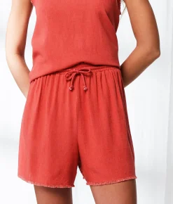 Bottoms | BKE Resort Edit - Frayed Short Cardinal