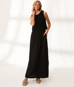 Dresses | BKE Resort Edit - Layered Sweater Maxi Dress Black