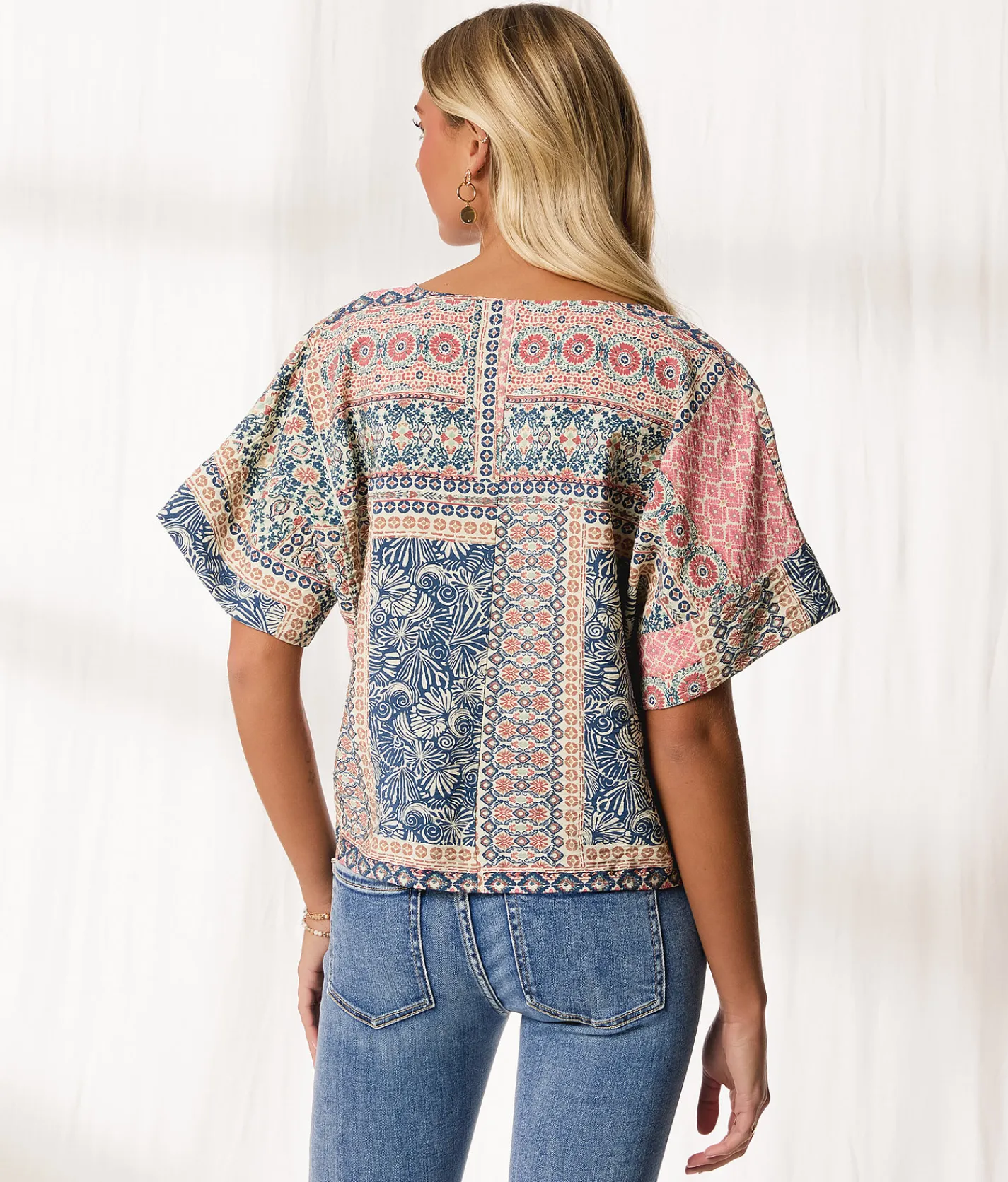 Tops | BKE Resort Edit - Mixed Print Top Multi