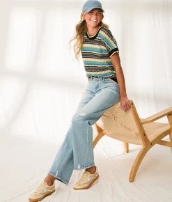 Tops | BKE Resort Edit - Striped Sweater Multi