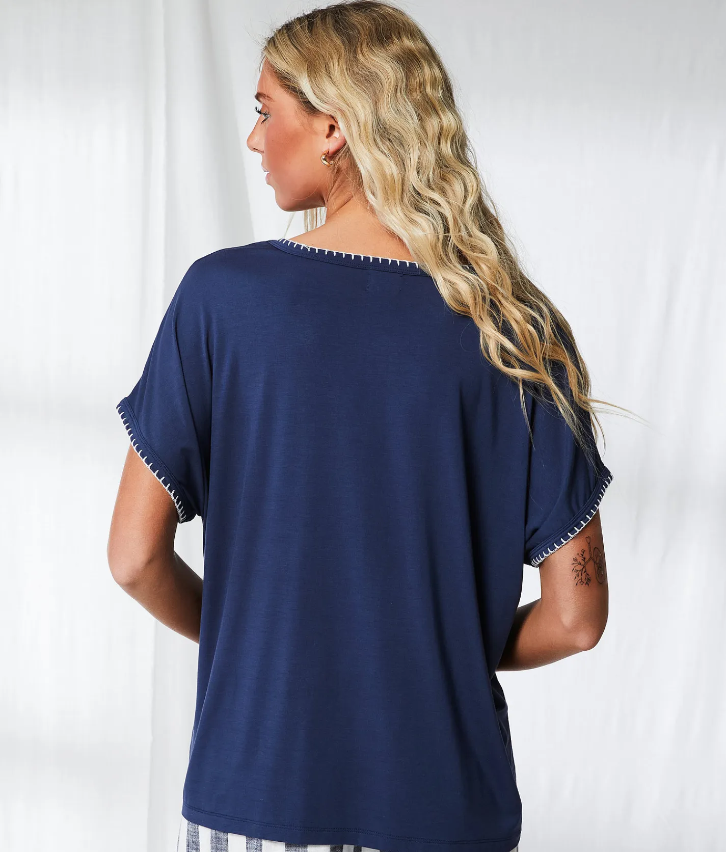 Tops | BKE Resort Edit - Whipstitch Dolman Top Mood Indigo