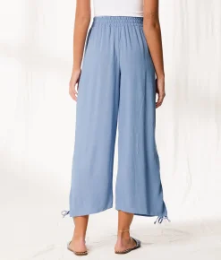 Bottoms | BKE Resort Edit - Wide Leg Cinch Tie Pant Regatta