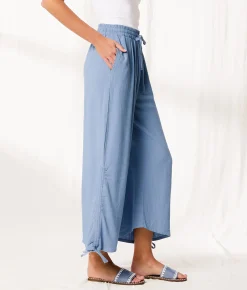 Bottoms | BKE Resort Edit - Wide Leg Cinch Tie Pant Regatta