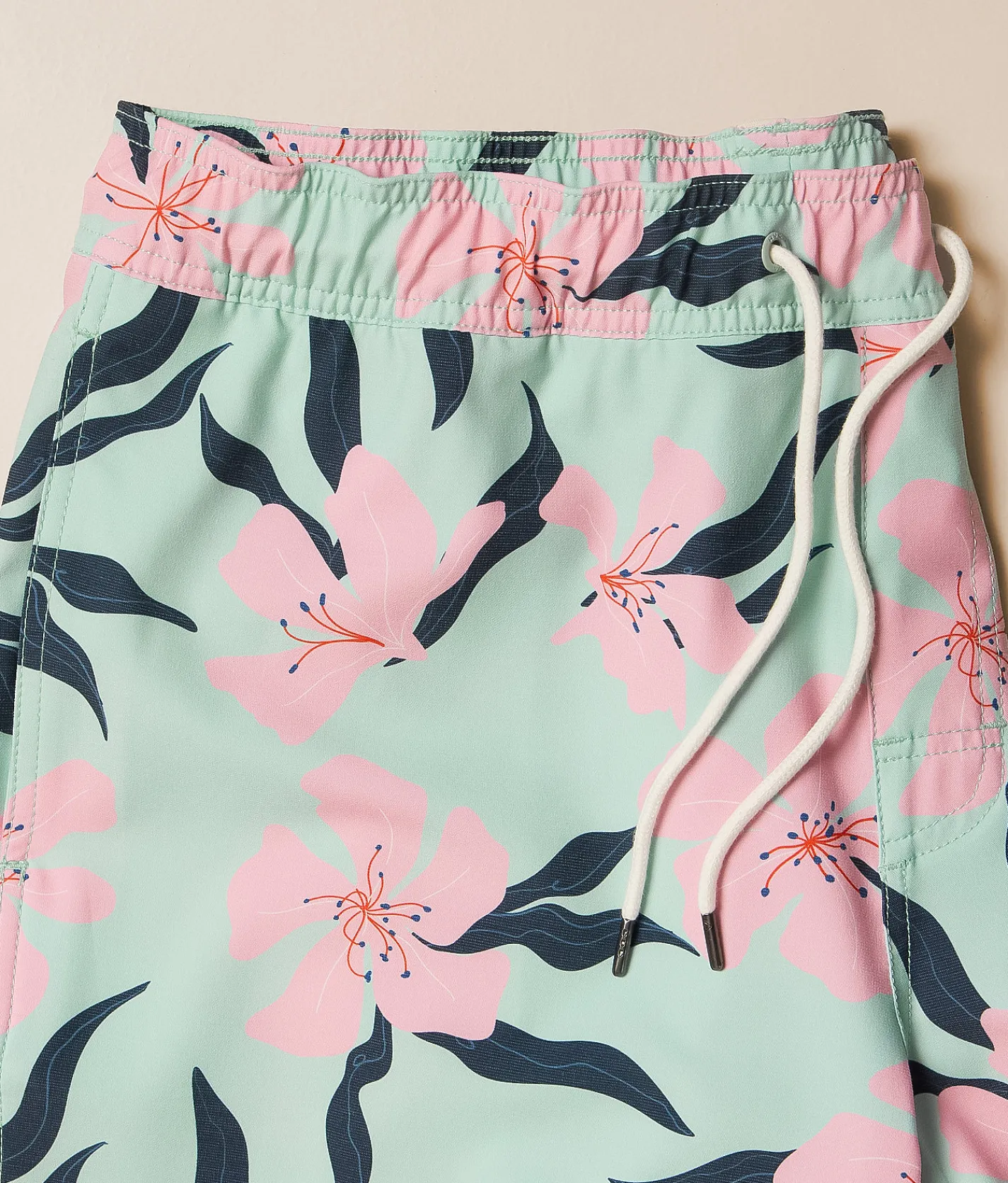 Bottoms|Swimwear | RVCA Resort Tropical Stretch Swim Trunks Blue Haze