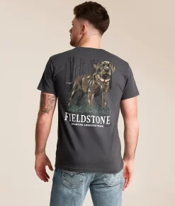 Tops|Graphic T-Shirts | Fieldstone Retriever Puppy T-Shirt Pepper